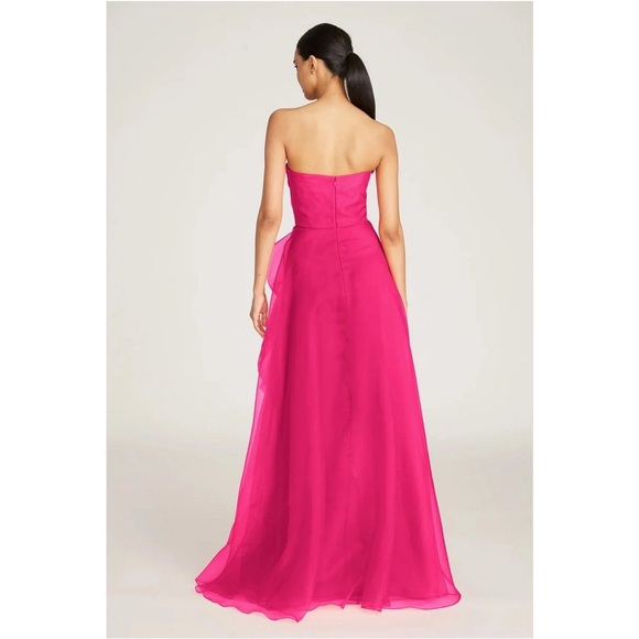 Teresa Ruffled Draped Strapless Evening Gown Sleeveless Size 10 NWT - Picture 2 of 12